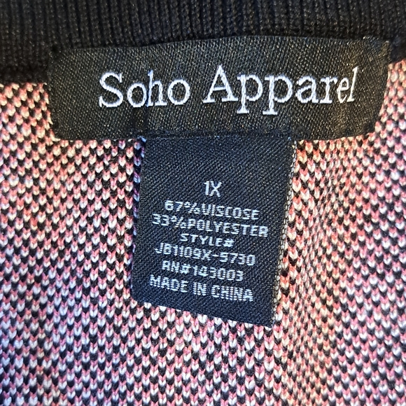 Soho Apparel Black and White Mini Skirt Work Size 1x Will Fit LG. Houndstooth - Picture 7 of 7